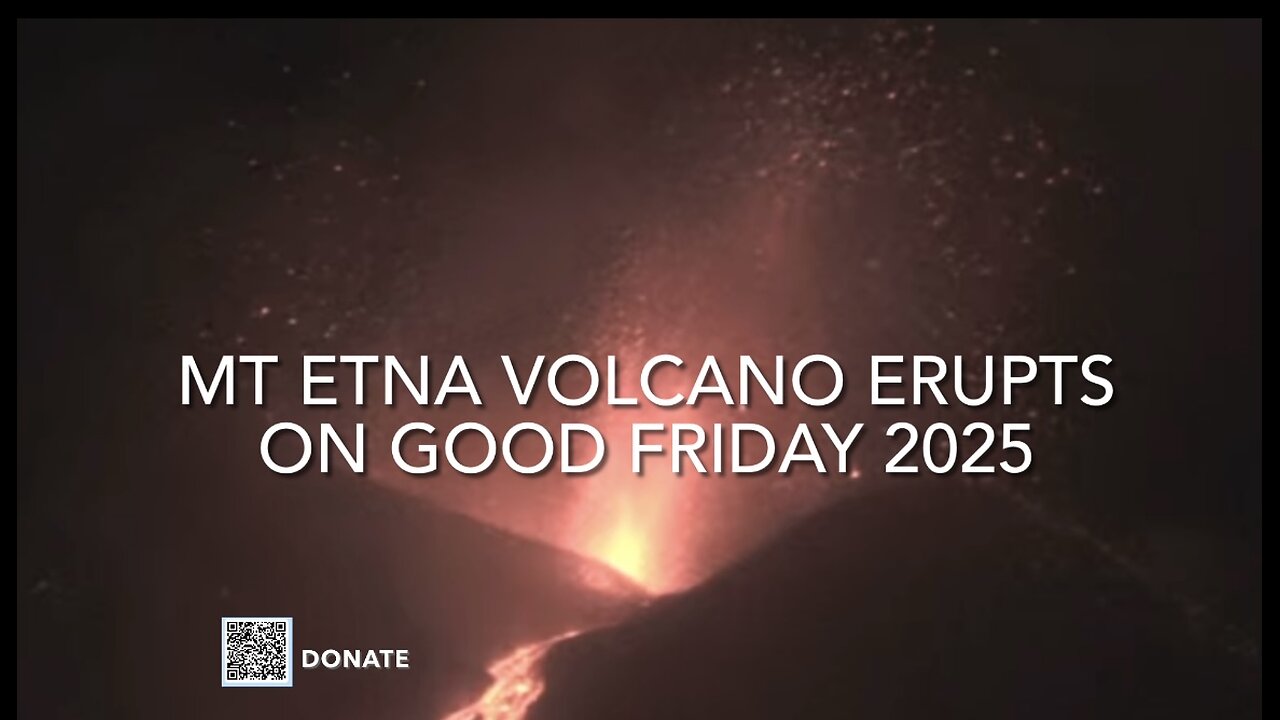 Mt Etna Volcano Erupts on God Friday 2025