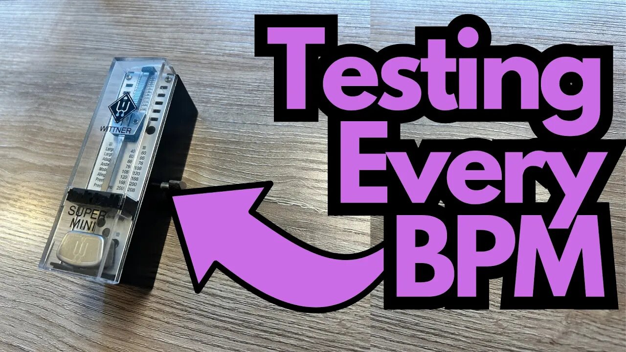 Testing Most BPMs on the Wittner Mini Metronome
