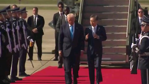Trump landed in South Korea, his last stop on his current visit to the East