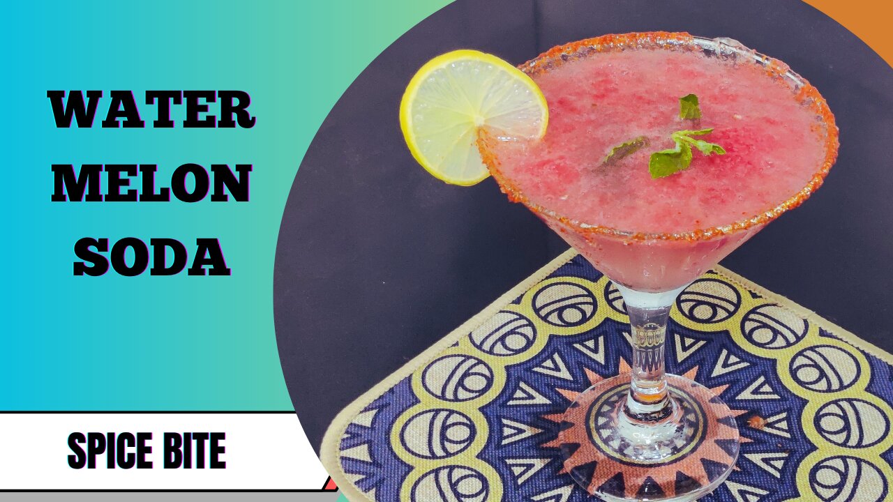 Water Melon Soda Recipe | Summer Drink Recipe By Spice Bite