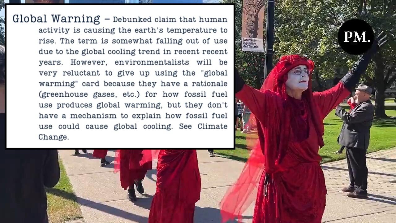Climate Cultists perform Bizarre Ritual in Toronto, Canada 🌍😈