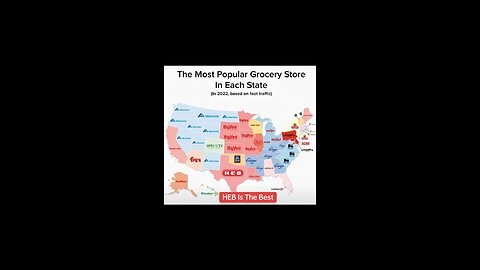 The most popular grocery store in each state