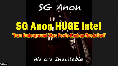 SG Anon HUGE Intel 06.26.25: "Iran Underground War: Fordo-Kashan-Nushabad"