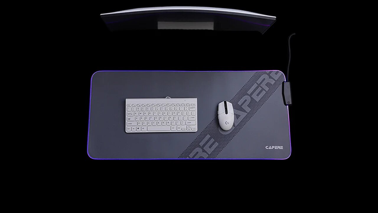 Large Waterproof Illuminated Extended Dock Mouse Pad