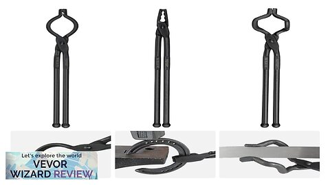 VEVOR Blacksmith Tongs 18” 3 PCS V-Bit Bolt Tongs Wolf Jaw Tongs Review