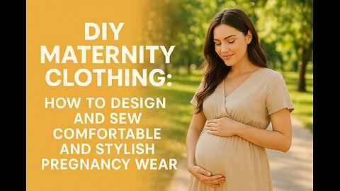 "DIY Maternity Clothing | Learn to Design and Sew Stylish Pregnancy Outfits (Free PDF Guide)"