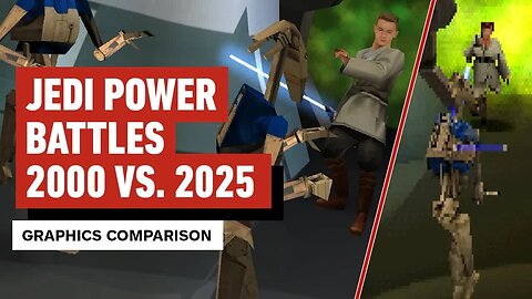 Star Wars Episode 1 - Jedi Power Battles - PC vs. PS1 Graphics Comparison