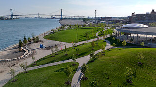 New 22-Acre Waterfront Detroit Park Nearing Completion