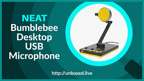 NEAT Bumblebee Desktop USB Microphone - PLUGHITZ Live Unboxed