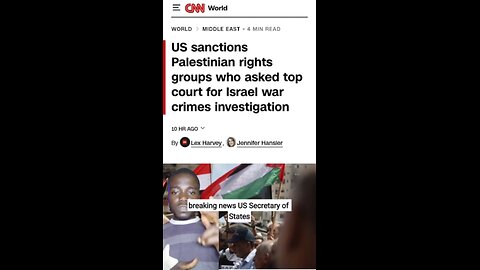 Breaking news The US secretary of state just sanctioned NGO