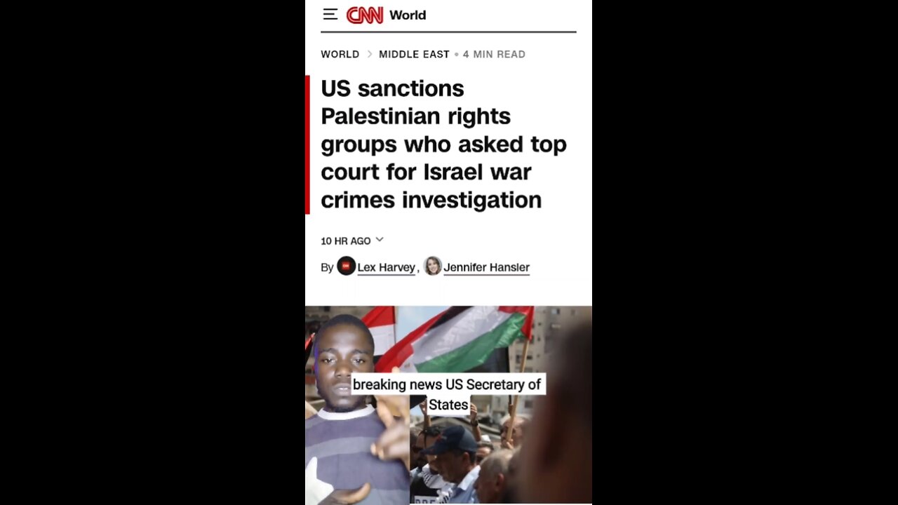 Breaking news The US secretary of state just sanctioned NGO