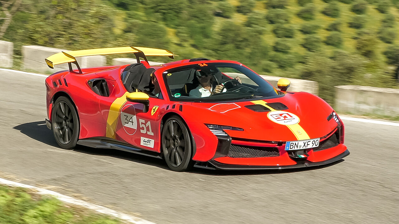 NEW Ferrari SF90 XX - FAST Accelerations, Overtakes & Redline Revs !