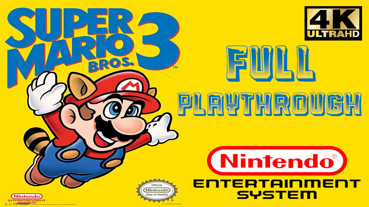 Super Mario Bros. 3 - Nintendo - Full Playthrough