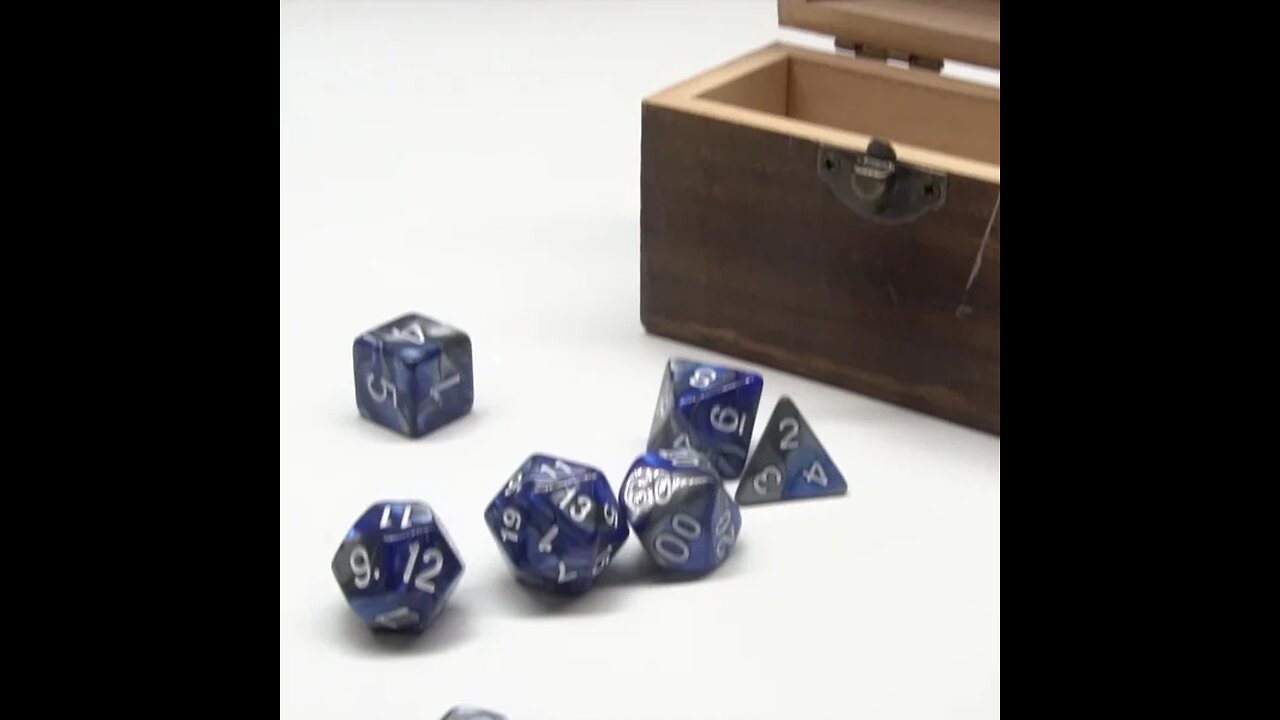 Creative Multi-Faceted 7 Pcs Dice Set, with A Storage Bag or A Pouch