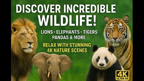 👉 “Amazing Scenes of Wild Animals in 4K | Relaxing Nature Film”