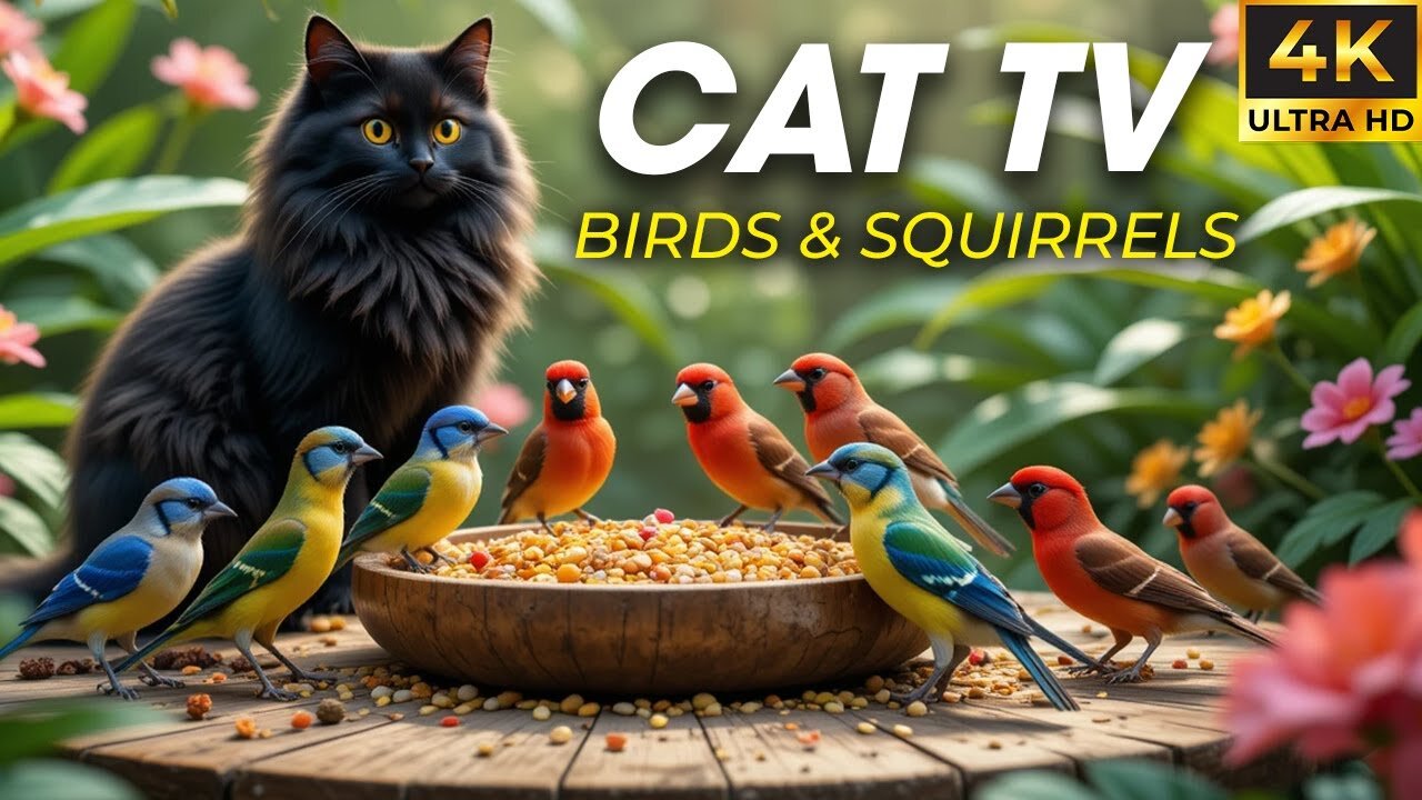 Ultimate Video for Cats to Watch – Birds, Squirrels & Nature Fun - CatTV Central