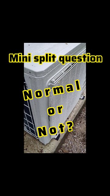 Does your heat pump sound like this and is it normal? #minisplit #heatpumps #heatpumprepair