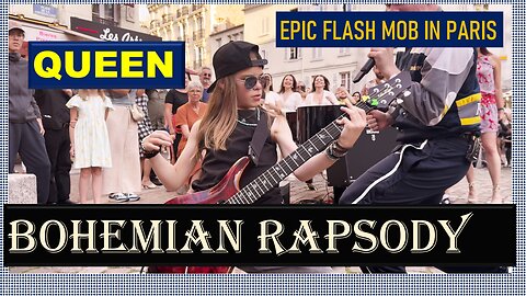 🎶 Bohemian Rhapsody by Queen | Epic Live Street Performance in Paris with 30 Musicians 🎤