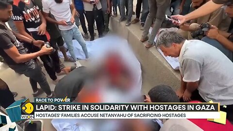 Israeli_Op_n_Chief_Lapid_Calls_for_a_General_Strike_in_Solidarity_With_Hostages___WION_Race_To_Power