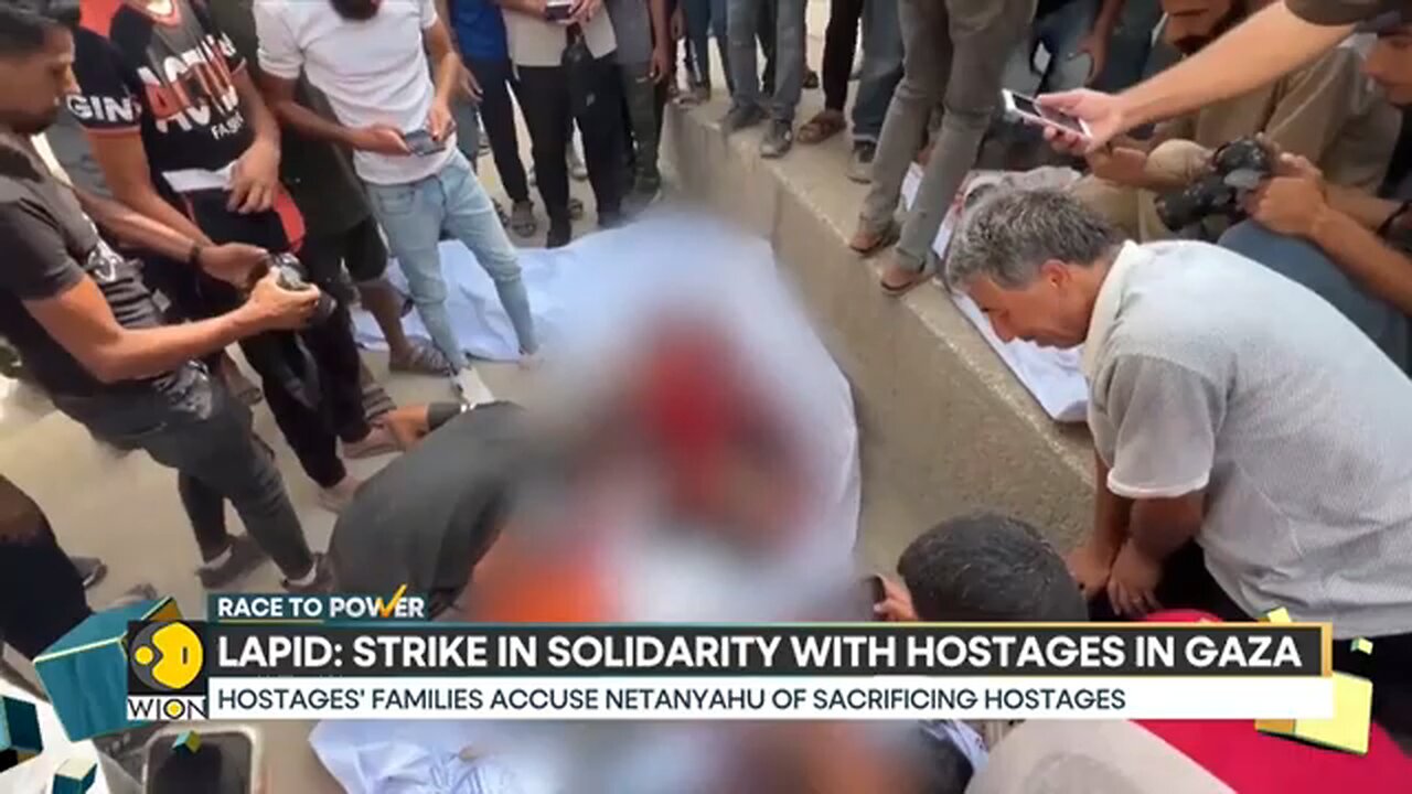 Israeli_Op_n_Chief_Lapid_Calls_for_a_General_Strike_in_Solidarity_With_Hostages___WION_Race_To_Power