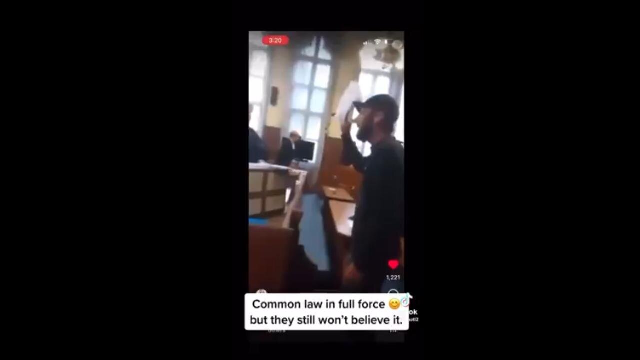 COMMON LAW Demonstrated in FULL FORCE in COURT!