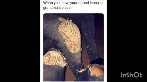 When you leave your ripped jeans at grandma's place