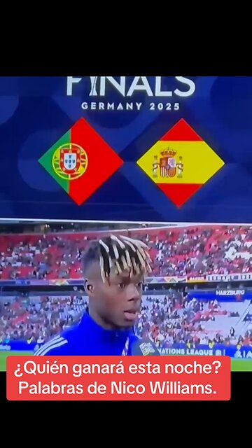 Interview with Nico Williams before Final UEFA