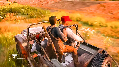 UnCharted4 Stealth Hard Mode - Convoy Fight PC #gaming#uncharted#gameplay