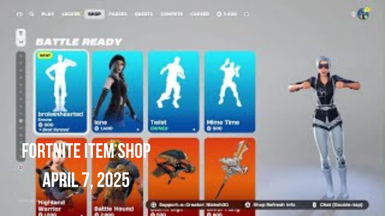 Fortnite Item Shop|April 7, 2025(*New* brokenhearted Emote)