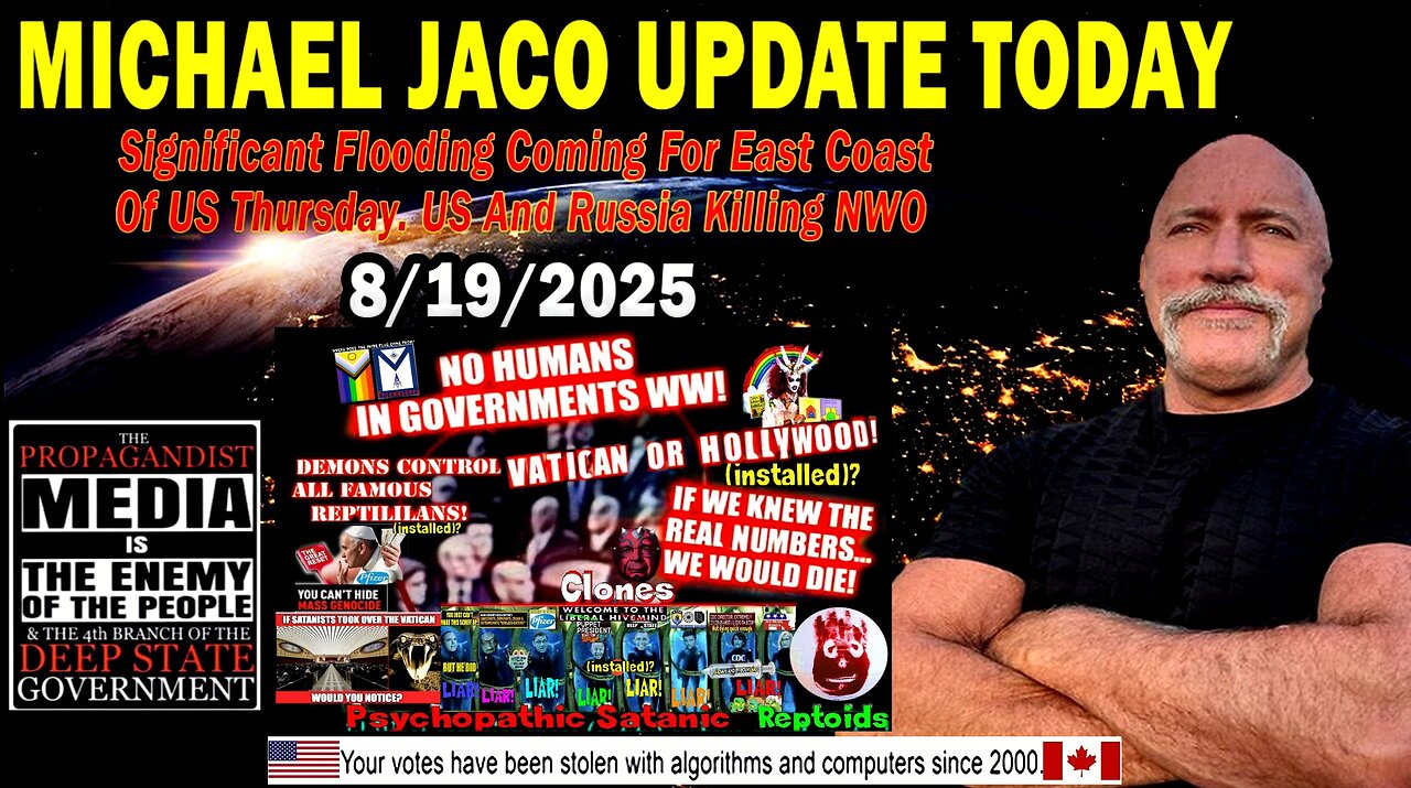 Michael Jaco Situation Update Aug 19: "Significant Flooding Coming For East Coast Of US Thursday"