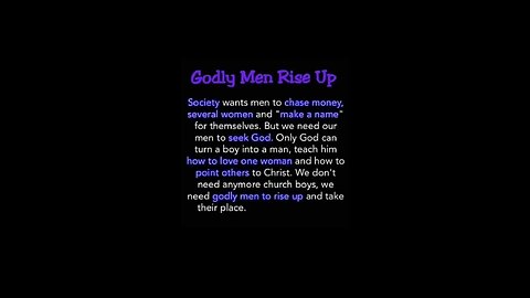 Godly Men Rise Up