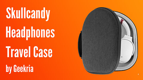 Skullcandy Over-Ear Headphones Travel Case, Hard Shell Headset Carrying Case | Geekria