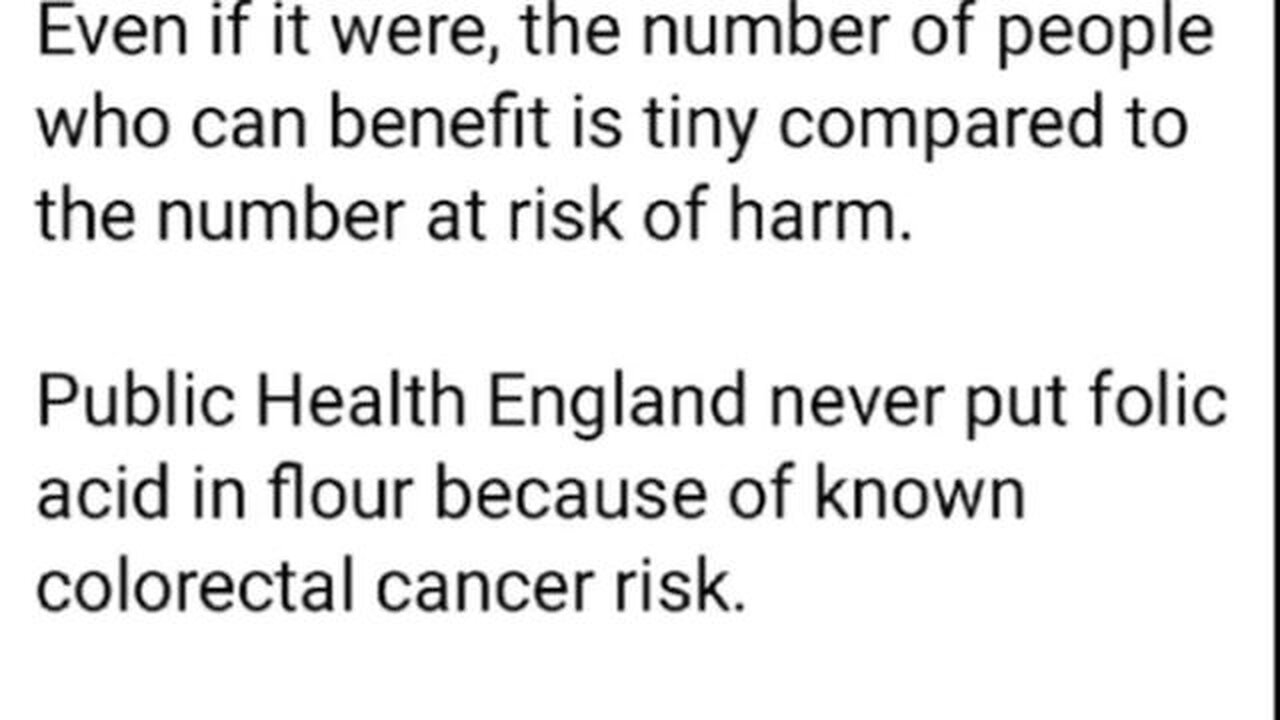 UK GOVERNMENT POISONING US WITH FOLIC ACID