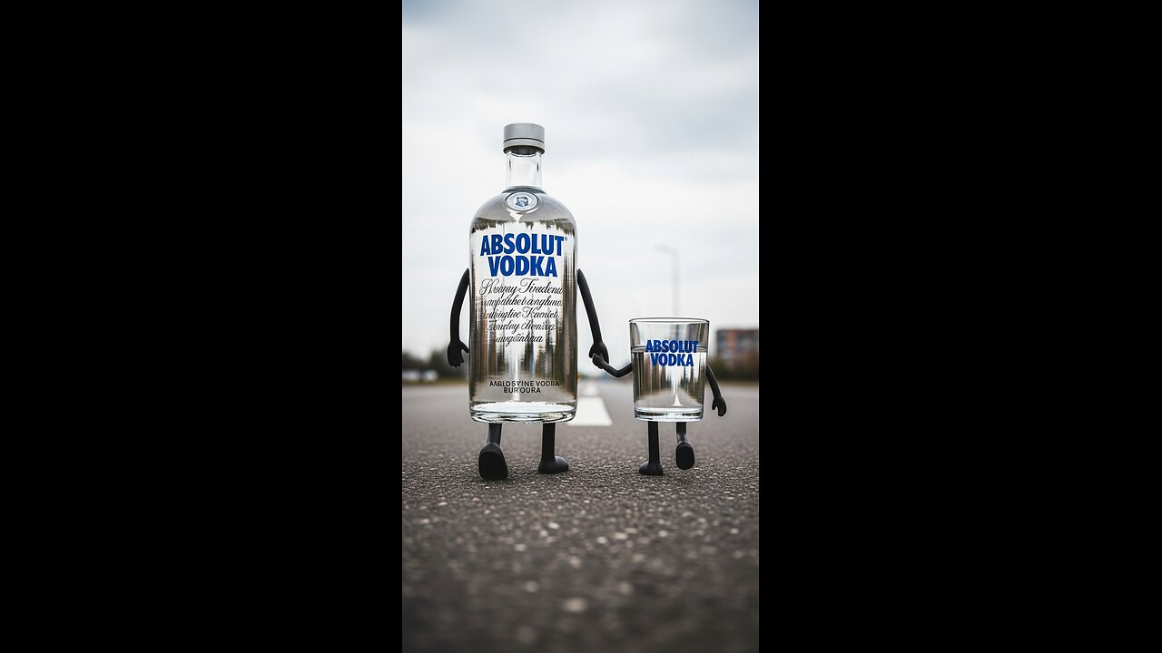 "Absolut Vodka Takes a Stroll – With Its Favorite Glass!"