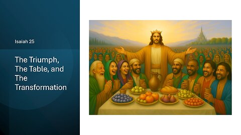 June 8, 2025 - "The Triumph, The Table, and the Transformation" (Isaiah 25)
