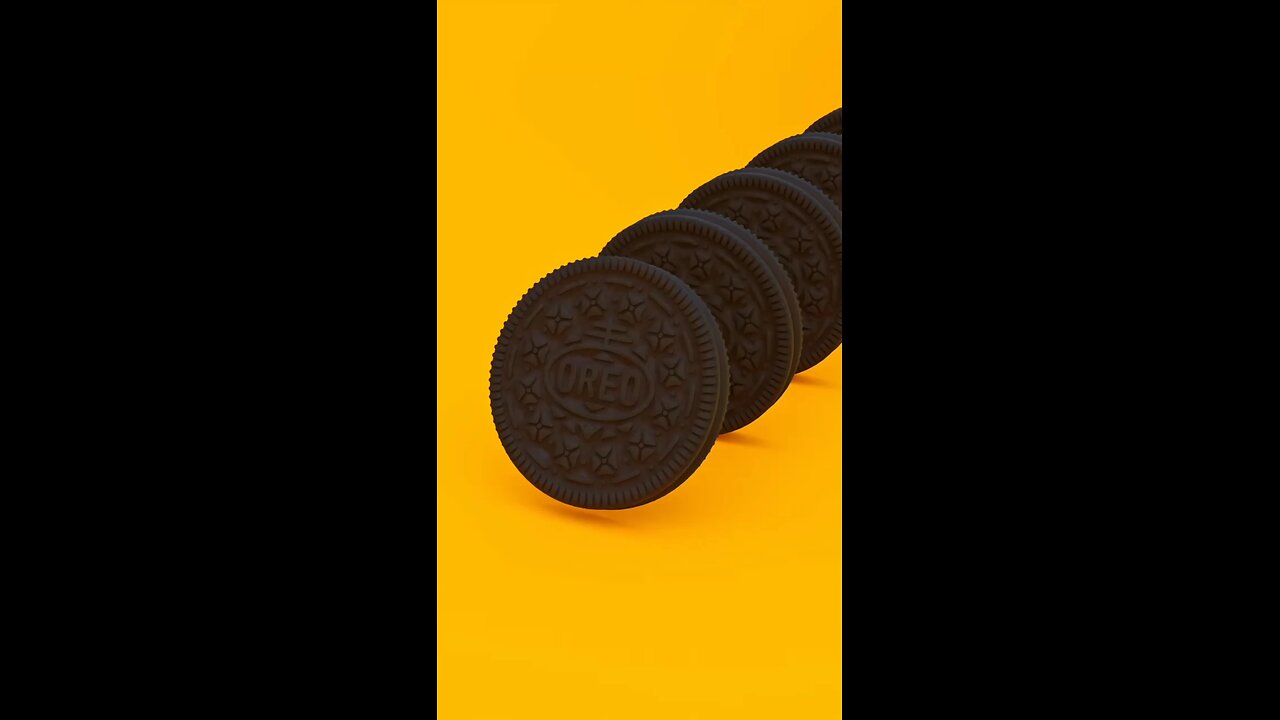 3d animation Oreo cookies