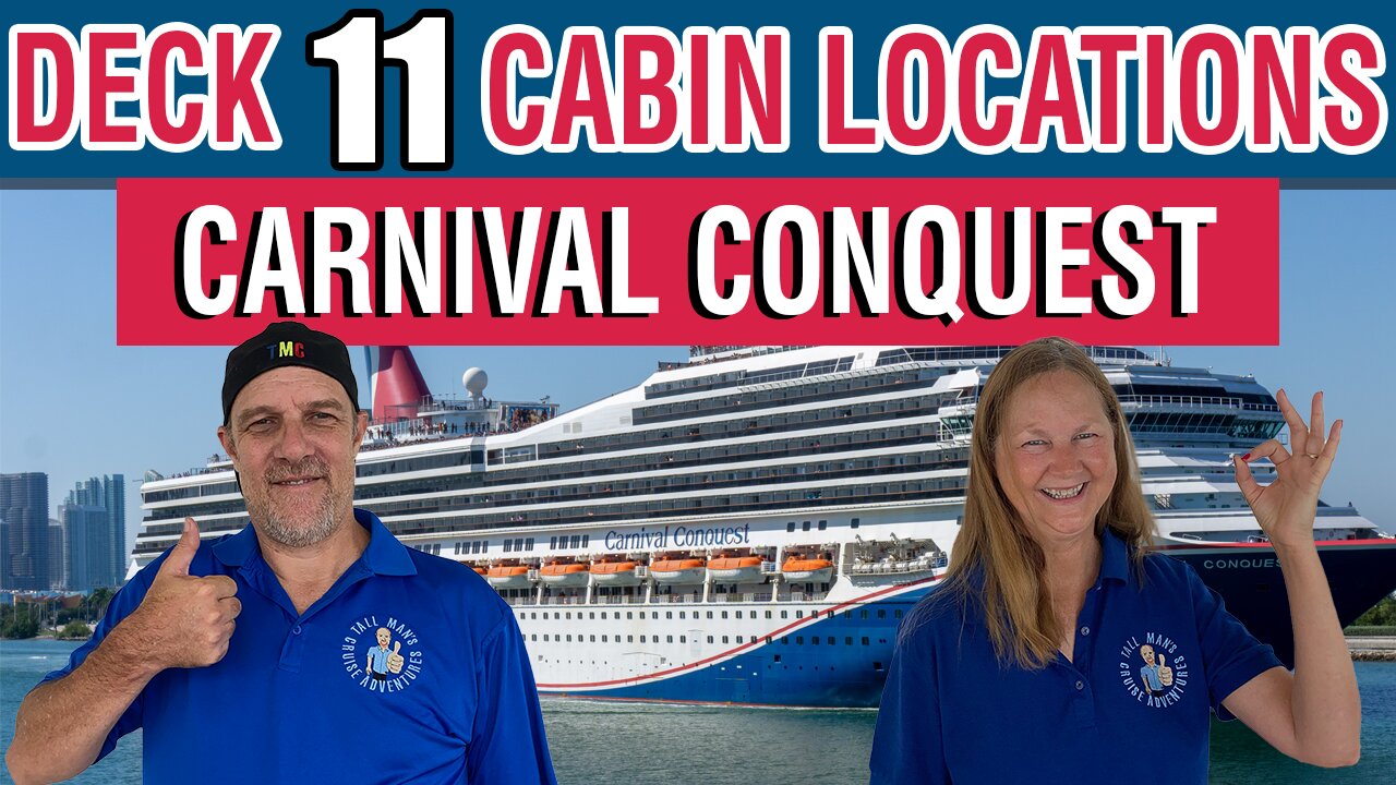 Carnival Conquest Deck 11 Cabin Guide – Find Yours Fast! | Tall Man’s Cruise Adventures