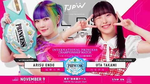 Arisu Endo Vs Uta Takami (TJPW All Rise 2025) Highlights