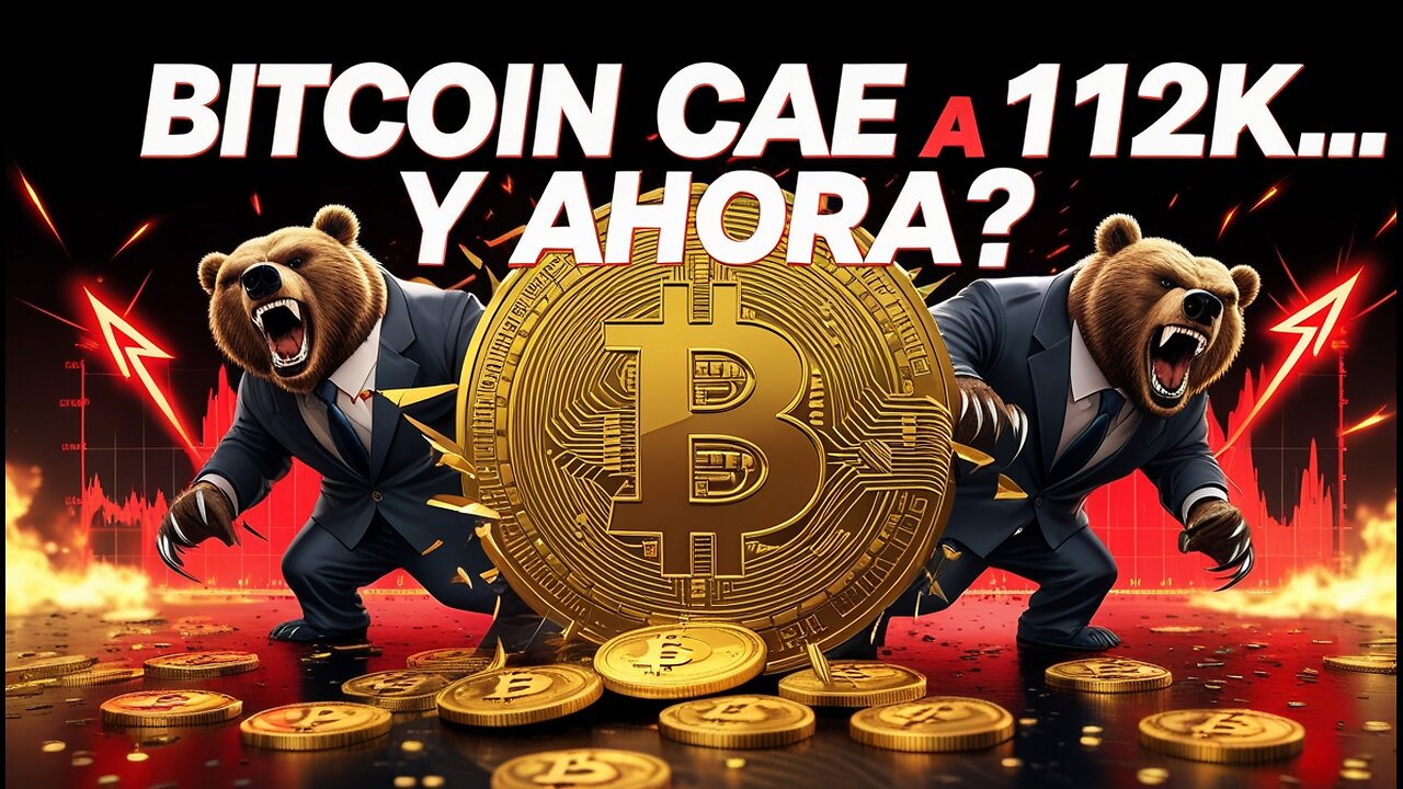 😱EL PRECIO DE BITCOIN CAE A 112 MIL USD... QUE PASO Y QUE SE PUEDE ESPERAR?⚡️