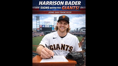 Harrison Bader Signs With The Giants #harrisonbader #sanfranciscogiants #mlb #mlbnews @SFGiants ​