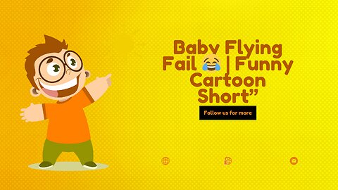 Baby Flying Fail 😂 | Funny Cartoon Short”