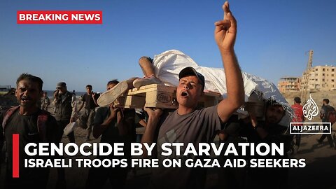 Israeli fire kills dozens of Palestinians as they queue for aid across famine-hit Gaza Strip
