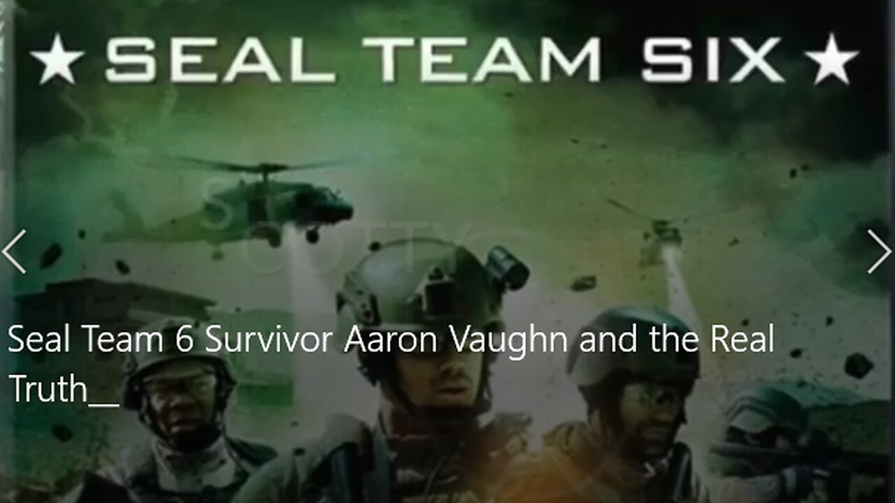 Seal Team -- WAY FLASHBACK-Remember Patriots?--They Thought They Destroyed Him
