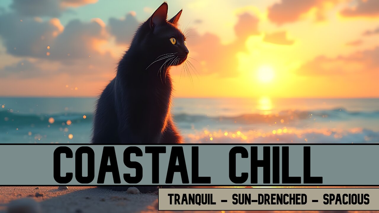 Coastal Chill Lo-Fi Mix | Ambient Focus & Deep Relaxation Beats Work & Calm | Downtempo Cat