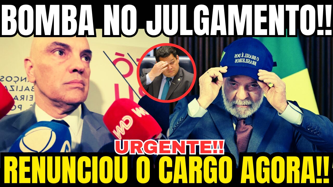 urgente!! RENUNCIOU O CARGO APÓS FORTE PRESSÃO!! ALEXANDRE DE MORAES SOLTA BOMBA!! ACABOU...