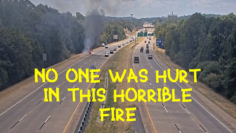 TERRIBLE FIRE on I-430 Exit 8 Arkansas 2025-08-10!