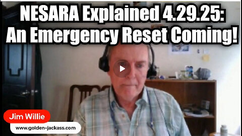 Jim Willie NESARA Explained 4.29.25 - An Emergency Reset Coming!