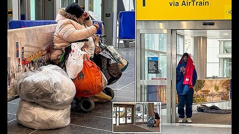 First Stop in America Homeless Camps Welcome International Visitors at JFK Gateway as Airport