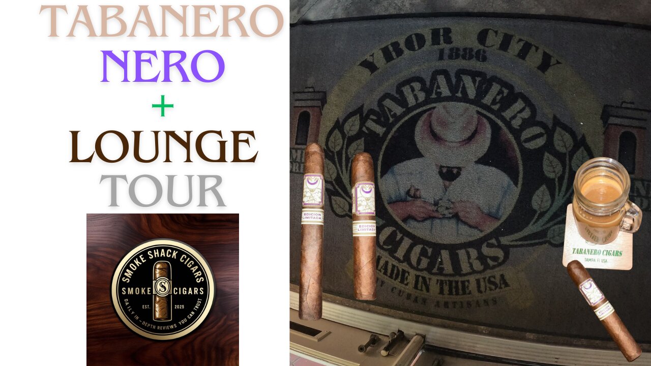 Tabanero Nero Cigar Review + Exclusive Look Inside the Ybor City Lounge!
