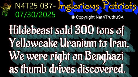 N4T25 037 - Hildebeast sold 300 tons of Yellowcake Uranium to Iran